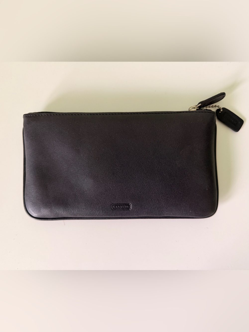 Coach Black Leather Zip Women’s Wallet